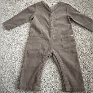 Zara Kids Corduroy Jumpsuit 12–18 Months NWOT